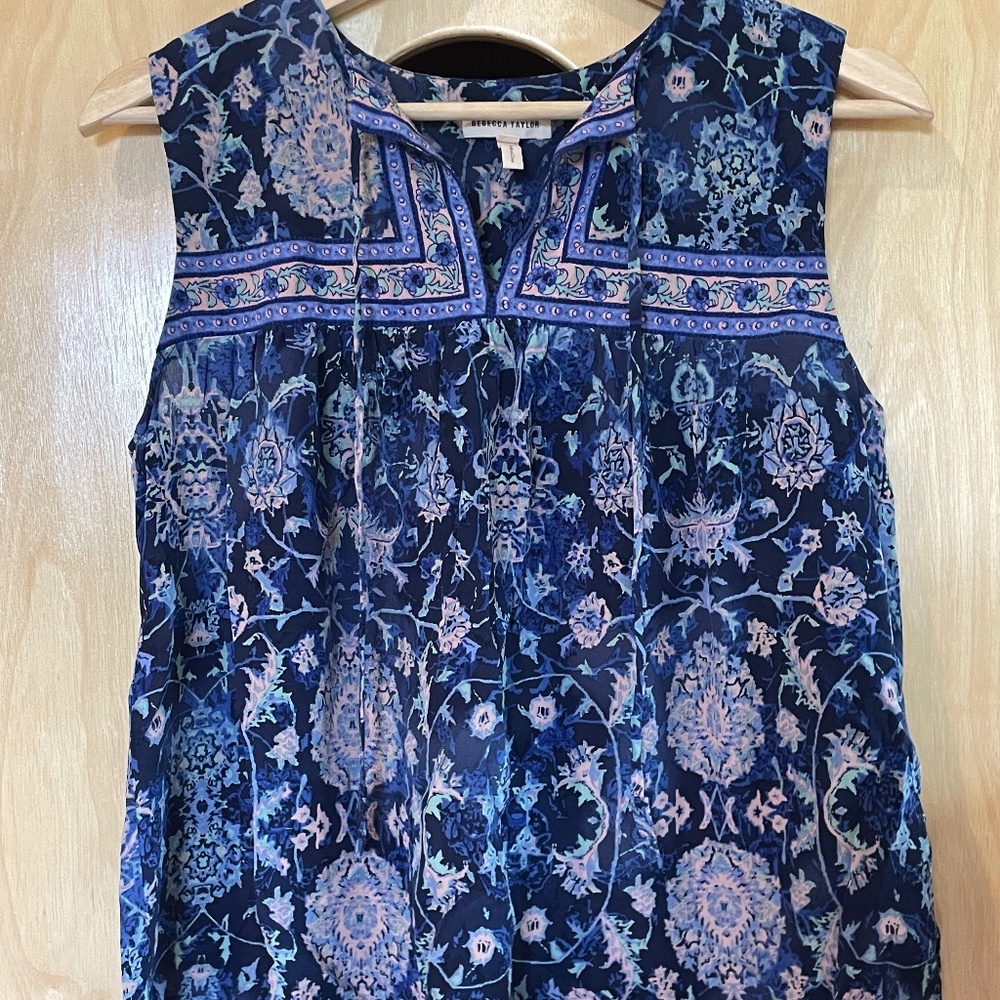 Rebecca Taylor peasant silk top